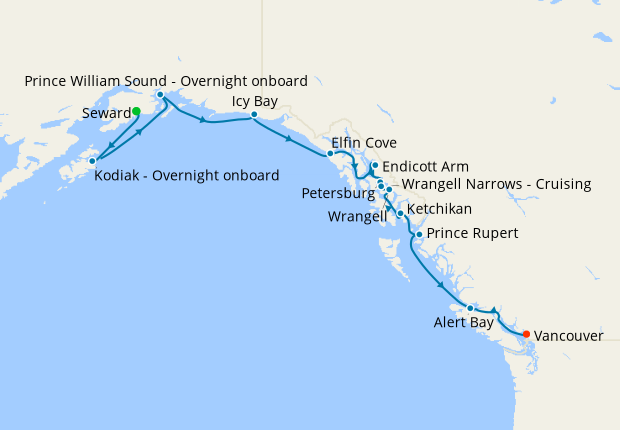 Alaska & Inside Passage from Seward, Hapag-Lloyd, 21st July 2022 ...