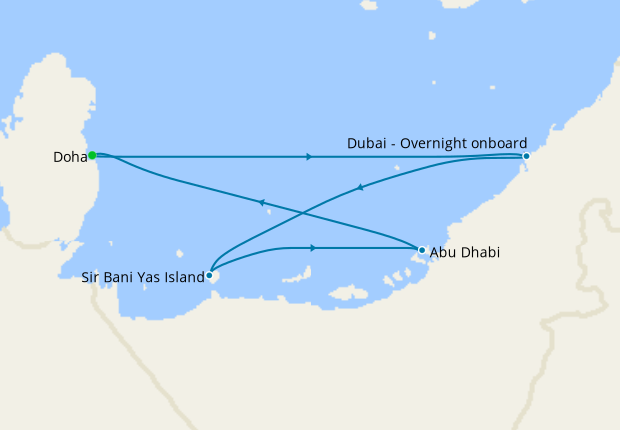 Qatar & United Arab Emirates from Doha