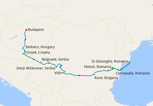 The Danube from the Black Sea to Budapest, 30 August 2021 | 9 Nt ...