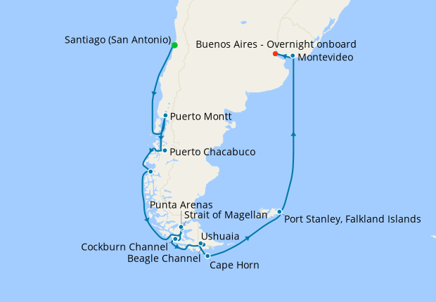 South America Passage from San Antonio, 18 February 2022 | 14 Nt ...