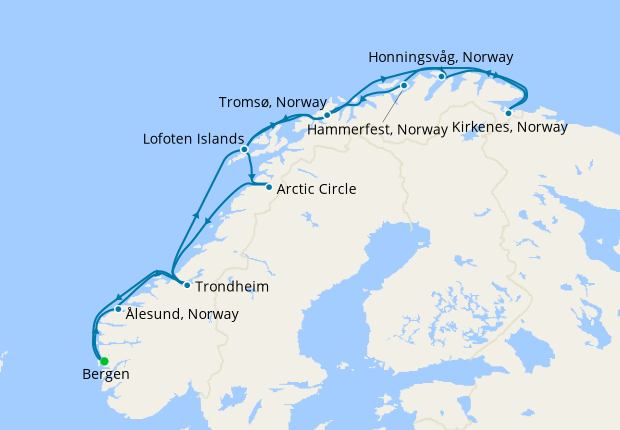 Northern Lights Norwegian Classic Coastal Voyage, 18 November 2020 | 11 ...