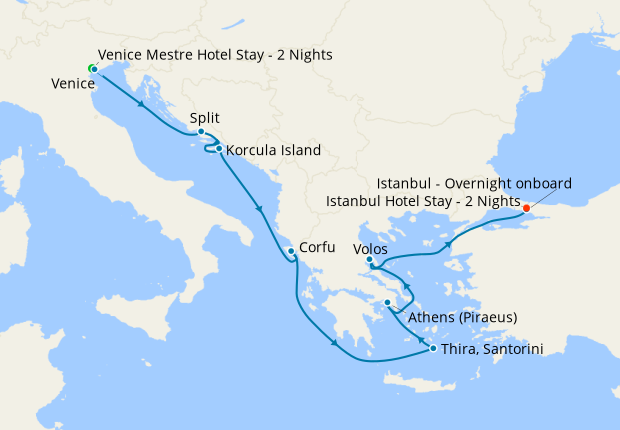 norwegian cruise line 9 day greek isles from venice