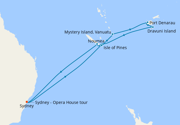 carnival cruise sydney to south pacific