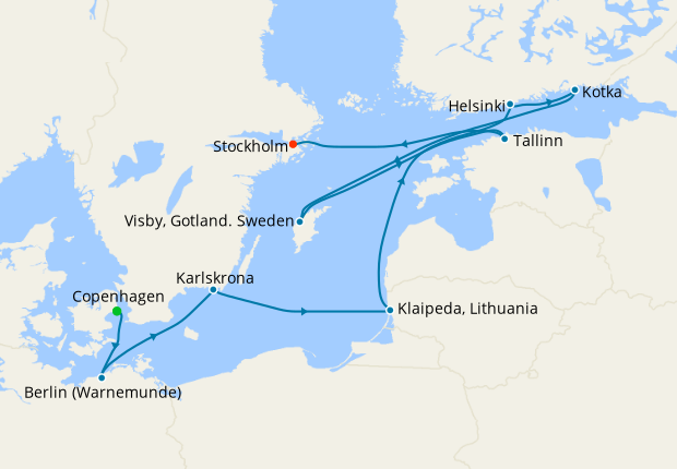 Scandinavian Cities from Copenhagen