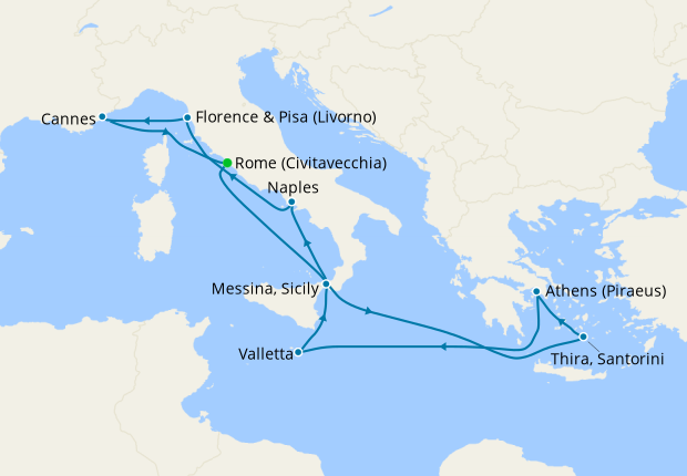 Greek Isles & Italy from Rome, Norwegian Cruise Line, 13th August 2022 ...