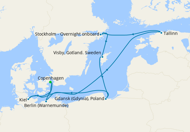 Scandinavia, Russia & Baltic from Copenhagen