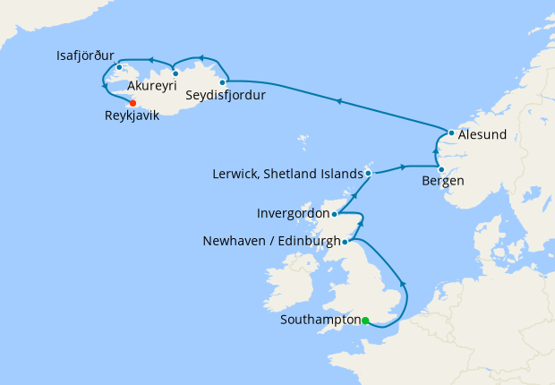 cruises to norway iceland and scotland