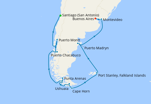 cruise from miami to santiago chile