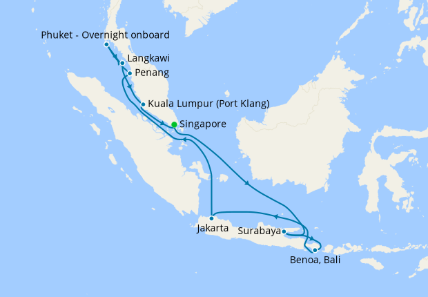 cruise from indonesia to thailand