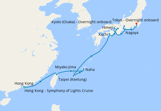 Hong Kong, Taiwan & Tropical Japan to Tokyo with Stay, 14 March 2022 ...