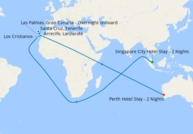 cruise australia bali singapore