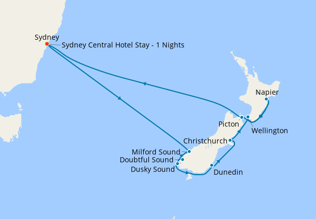 Australia & New Zealand from Sydney, 27 March 2022 | 15 Nt | Ovation of