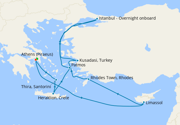 Greece, Israel & Turkey from Athens with Stay, Norwegian Cruise Line ...