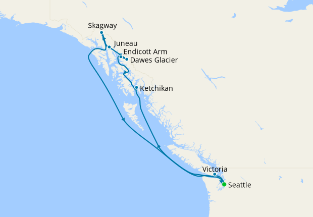 inland passage cruises from seattle