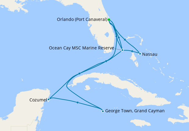 Bahamas, Cayman Islands & Mexico from Port Canaveral, 16 September 2021 ...