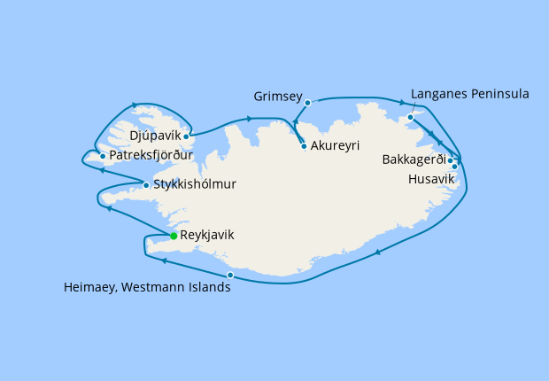 Circumnavigating Iceland - The Land of Elves, Sagas & Volcanoes