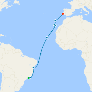Portuguese Pursuit Voyage from Rio de Janeiro to Lisbon