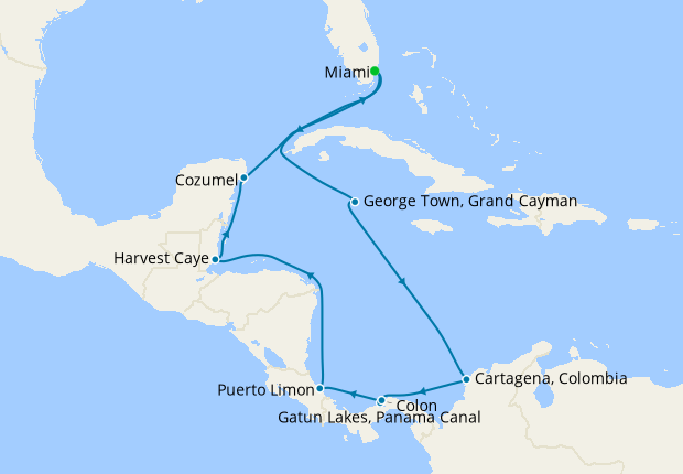 Panama Canal & Western Caribbean from Miami