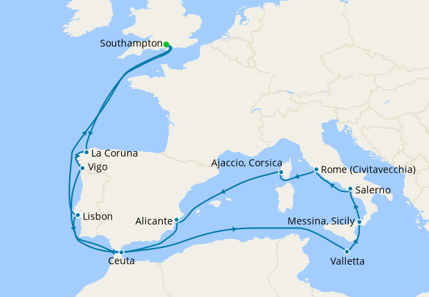 cruise western mediterranean 2022