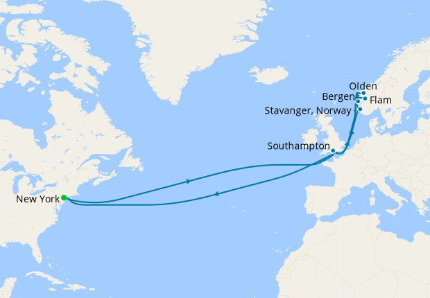 Transatlantic & Norwegian Fjords from New York