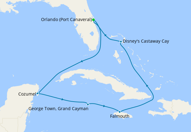 Disney Fantasy Cruise, Western Caribbean