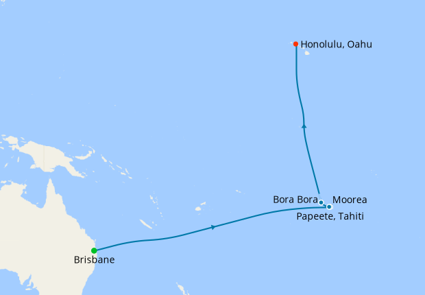 transpacific cruise brisbane to hawaii
