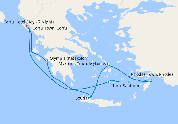 Iconic Islands & 7 Nt Corfu Stay