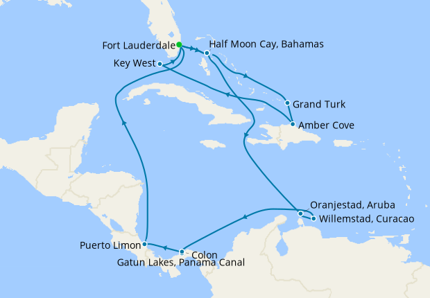 Panama Canal Sunfarer & Tropical Caribbean from Ft. Lauderdale