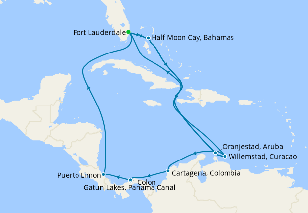 Southern Caribbean & Panama Canal Sunfarer from Ft. Lauderdale