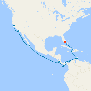 Panama Canal to Ft. Lauderdale with San Francisco & Miami Beach Stays