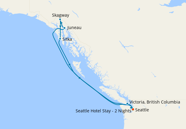 Alaska Experience from Seattle with Stay