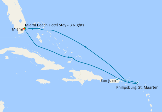 Eastern Caribbean & Perfect Day from Miami with Stay