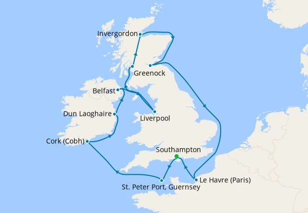 *NEW REDUCTION* British Isles from Southampton