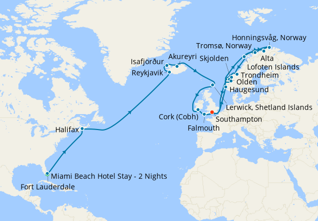 Iceland British Isles Norway From Ft Lauderdale To Southampton With Stay Princess Cruises 24th May 22 Planet Cruise