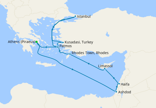 ncl mediterranean cruise map