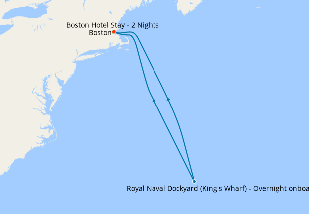 Bermuda from Boston with Stay