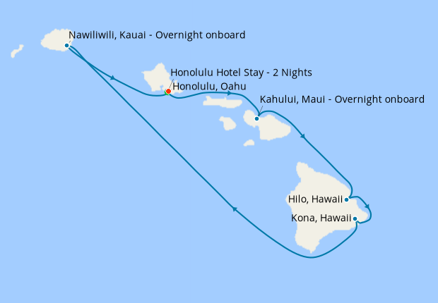 Hawaii Inter-Island from Honolulu with Stay