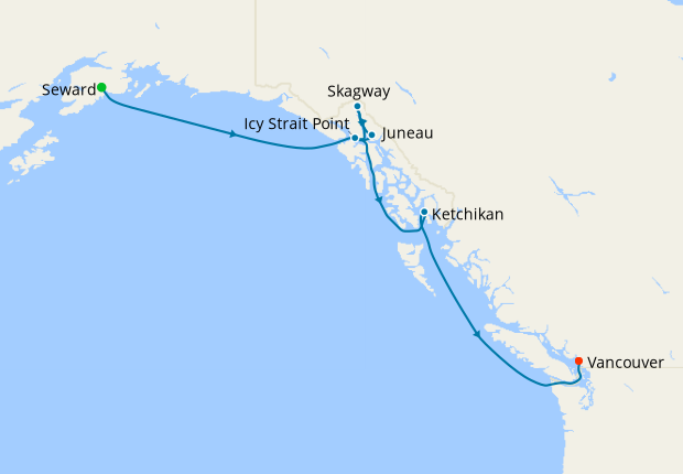 Alaska Southbound Glacier Cruise from Seward
