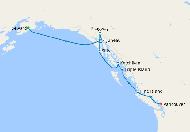 Alaska & Canada from Seward