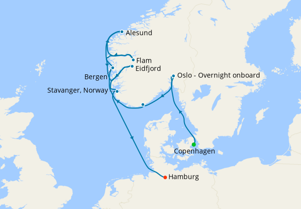 norwegian fjords cruise from copenhagen