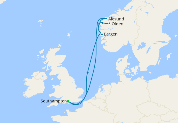 Half Term Norwegian Fjords from Southampton