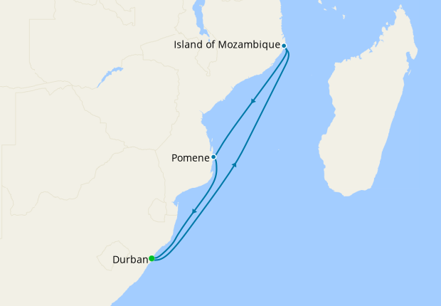 south africa to mozambique cruise