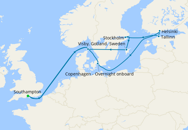 Scandinavia & St. Petersburg from Southampton