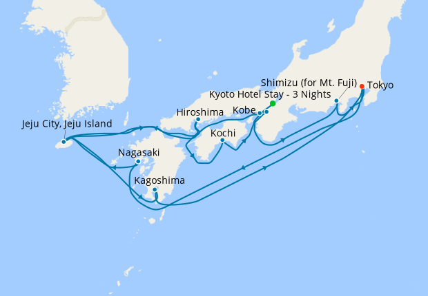 japan and south korea cruise
