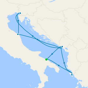 Italy, Greece, Montenegro & Croatia from Bari