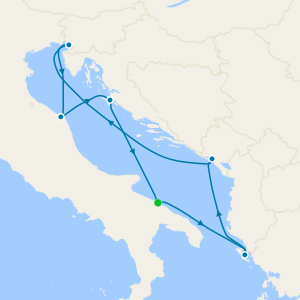 Italy, Greece, Montenegro & Croatia from Bari