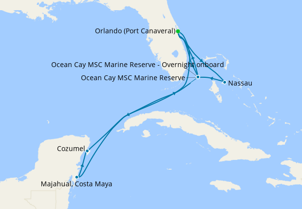 Bahamas & Mexico from Port Canaveral