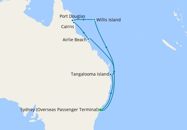 cruise from sydney to great barrier reef