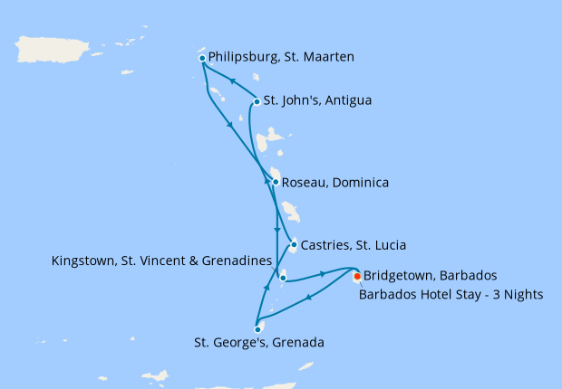 southern caribbean cruises from barbados