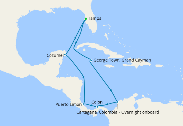 Ultimate Caribbean & The Americas from Tampa